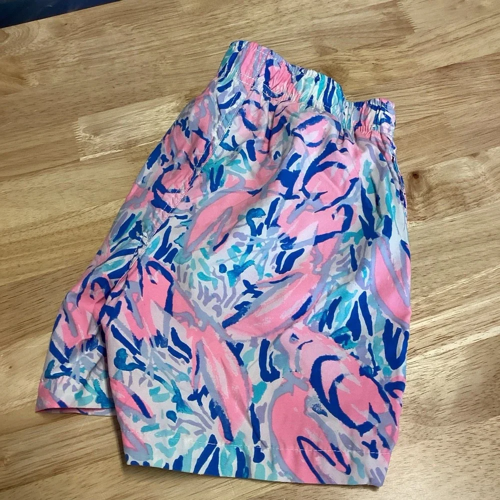 Lilly Pulitzer Boys Size Medium 6-7 Junior Capri Swim Trunks Bathing Suit‎ Youth